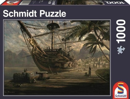 Schiff vor Anker - 1000 Teile Puzzle