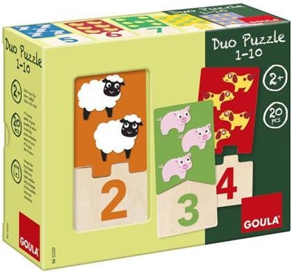 Duo 1-10 (Holzpuzzle)