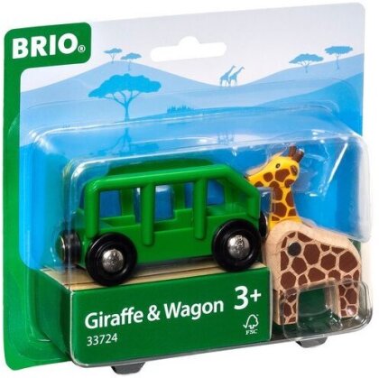 BRIO Railway 33724 - Giraffe & Wagon