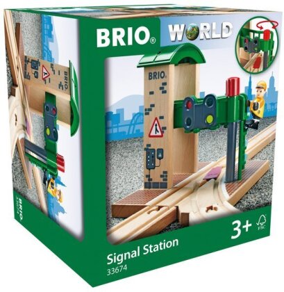 BRIO Treno 33674 Stazione di controllo segnali e scambi