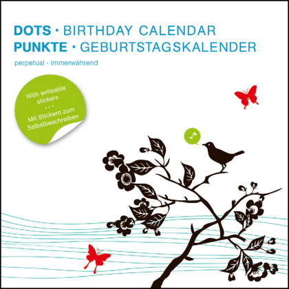 Punkte, Geburtstagskalender. Dots - Birthday Calendar