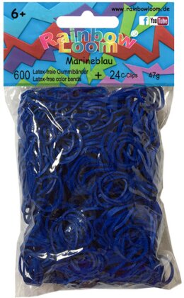 Rainbow Loom - Gummibänder Marineblau