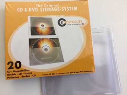 CD Softcover Doppel Hüllen - Pack a 20 Stück