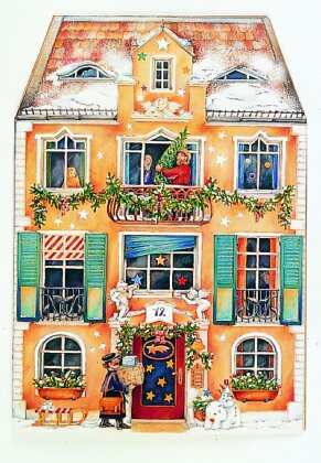 Adventskalender "Im Weihnachtshaus". In the Christmas House. Dans la maison de Noel
