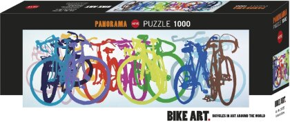 Bike Art: Colourful Row - Puzzle