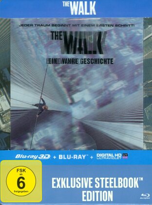 The Walk (2015) (Lenticular - Steelbook, Édition Limitée, Blu-ray 3D + Blu-ray)