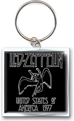 Led Zeppelin Schlüsselanhänger Motiv - 1977' USA Tour / bunt