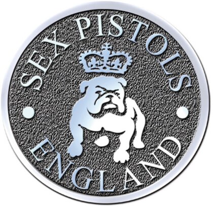 Sex Pistols Pin Motiv - Bull Dog / bunt