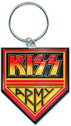 keychain Kiss design - Army Logo / silber