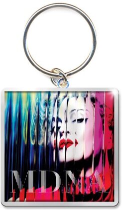 Madonna Schlüsselanhänger Motiv - MDNA / bunt