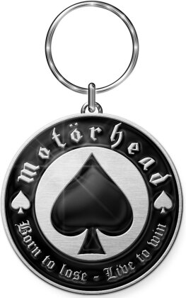 Schlüsselanhänger Motörhead Motiv - Born to Lose / schwarz-weiss