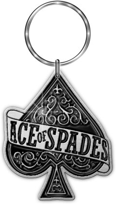 Schlüsselanhänger Motörhead Motiv - Ace of Spades / schwarz-weiss