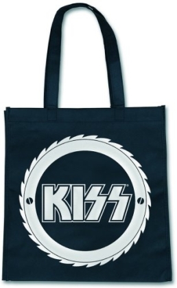 Umweltfreundliche Kiss Tragetasche - Design : Sawblade / schwarz