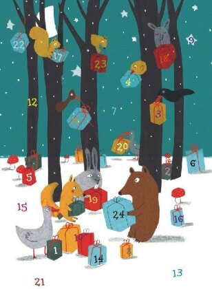 Weihnachten bei den Tieren im Wald