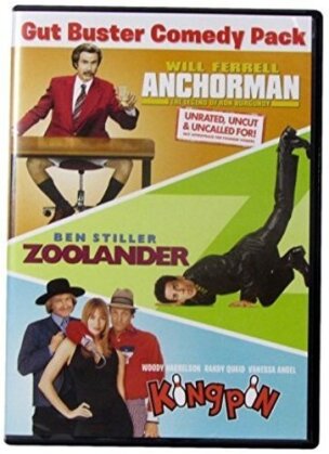 Anchorman / Zoolander / Kingpin - Gut Buster Comedy Pack (3 DVDs)