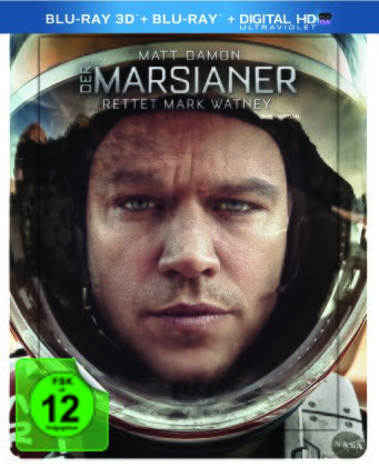 Der Marsianer - Rettet Mark Watney (2015) (Lenticular, Édition Limitée, Steelbook, Blu-ray 3D + Blu-ray)
