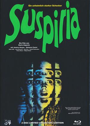 Suspiria (1977) (Cover C, Limited Collector's Edition, Mediabook, Uncut, Blu-ray + DVD)