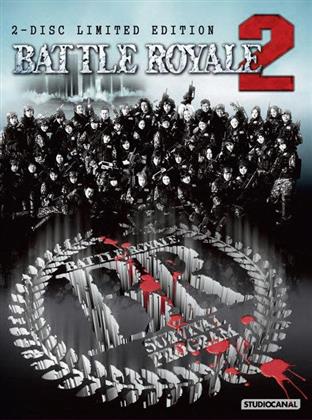 Battle Royale 2 (2003) (Cover B, Limited Edition, Mediabook, Uncut, Blu-ray + DVD)