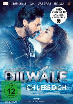 Dilwale - Ich liebe Dich (2015) (Édition Limitée, Blu-ray + 2 DVD)