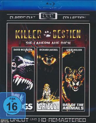 Killer Bestien - Dogs / Grizzly / Day of the Animals (Classic Cult Collection, Remastered, Uncut, 3 Blu-rays)