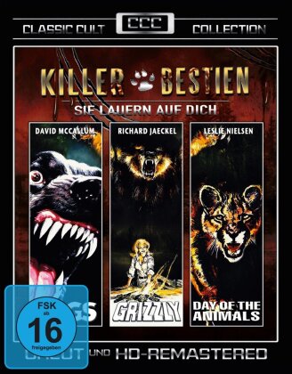 Killer Bestien - Sie lauern auf dich - Dogs / Grizzly / Day of the Animals (Classic Cult Collection)