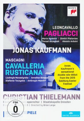 Sächsische Staatskapelle Dresden, Christian Thielemann & Jonas Kaufmann - Leoncavallo - I Pagliacci / Mascagni - Cavalleria Rusticana (Sony Classical, Unitel Classica, 2 DVDs)