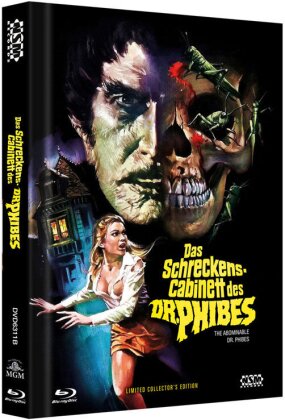 Das Schreckenscabinett des Dr. Phibes (1971) (Cover B, Limited Collector's Edition, Mediabook, Blu-ray + DVD)