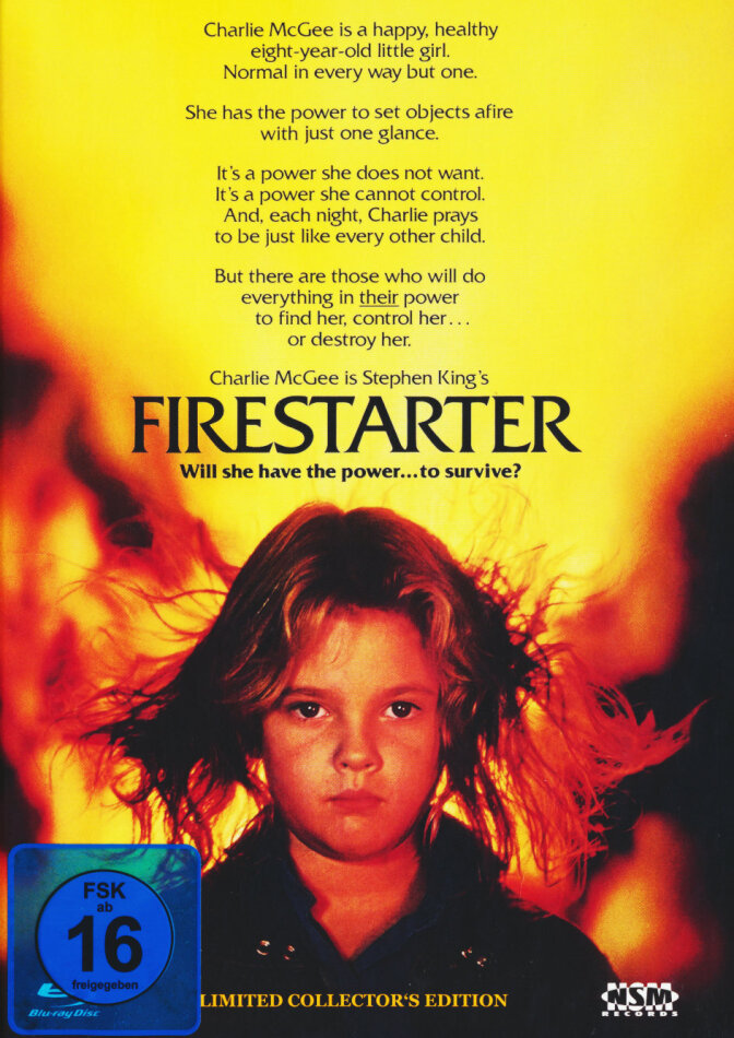 Firestarter (1984) (Cover C, Limited Collector's Edition, Mediabook, Blu-ray + DVD)