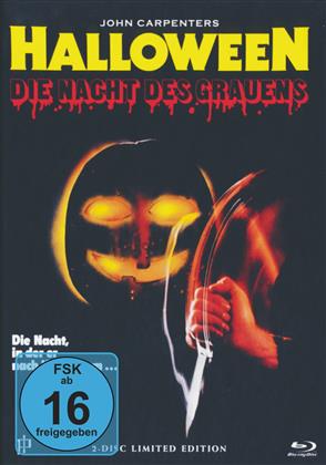 Halloween - Die Nacht des Grauens (1978) (Cover B, Uncut, Limited Edition, Mediabook, Blu-ray + DVD)