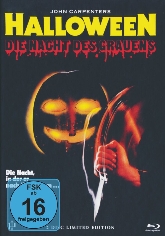 Halloween - Die Nacht des Grauens (1978) (Cover B, Uncut, Limited Edition, Mediabook, Blu-ray + DVD)
