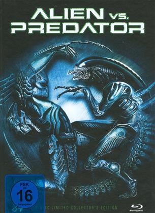Alien vs. Predator (2004) (Cover C, Édition Collector, Édition Limitée, Mediabook, Blu-ray + 2 DVD)