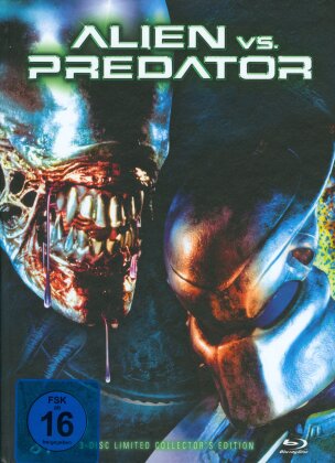 Alien vs. Predator (2004) (Cover D, Collector's Edition, Limited Edition, Mediabook, Blu-ray + 2 DVDs)