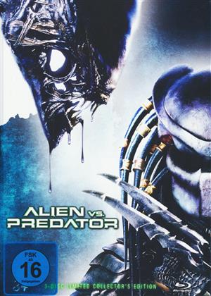 Alien vs. Predator (2004) (Cover A, Édition Collector, Extended Edition, Version Cinéma, Édition Limitée, Mediabook, Blu-ray + 2 DVD)