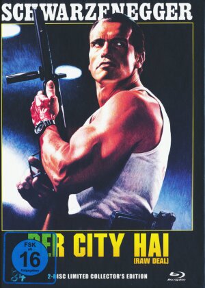 Der City Hai - (Raw Deal) (1986) (Cover C, Collector's Edition, Limited Edition, Uncut, Mediabook, Blu-ray + DVD)