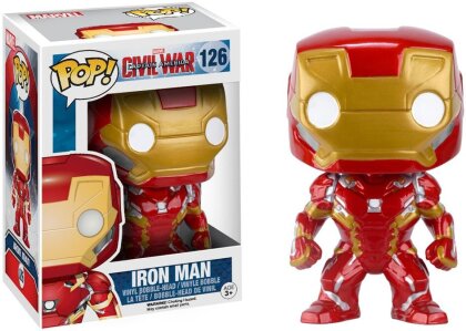 Marvel : Iron Man POP! 126 - Vinyle Bobble la Tête