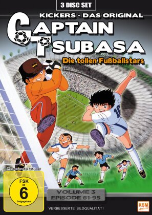 Captain Tsubasa - Die tollen Fussballstars - Vol. 3 / Episoden 61-95 (3 DVDs)