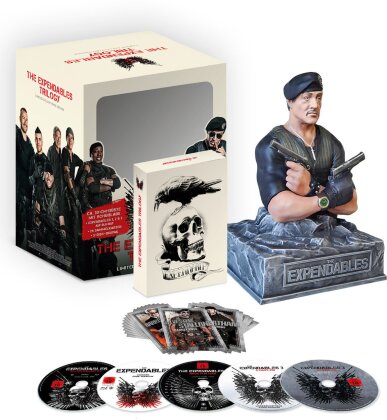 The Expendables - Trilogie (mit Büste, Limited Collector's Edition, 5 Blu-rays)
