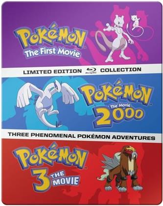 Pokémon: The Movies 1-3 - Pokémon: The First Movie / Pokémon: The Movie 2000 / Pokémon 3: The Movie (Limited Collector's Edition, Steelbook, 3 Blu-rays)