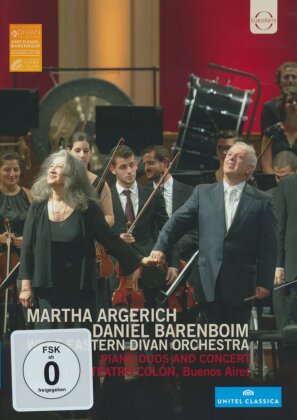 West-Eastern Divan Orchestra, Daniel Barenboim & Martha Argerich - Mozart, Beethoven & Schubert (Euro Arts, Unitel Classica, 2 DVDs)