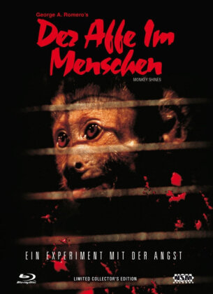 Der Affe im Menschen - Ein Experiment mit der Angst (1988) (Cover A, Limited Collector's Edition, Mediabook, Uncut, Blu-ray + DVD)