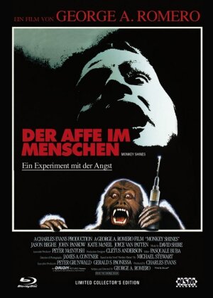 Der Affe im Menschen - Ein Experiment mit der Angst (1988) (Cover B, Limited Collector's Edition, Mediabook, Uncut, Blu-ray + DVD)