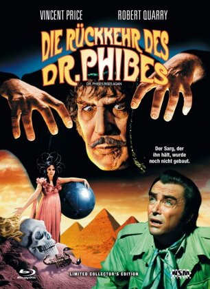 Die Rückkehr des Dr. Phibes (1972) (Cover A, Limited Collector's Edition, Mediabook, Uncut, Blu-ray + DVD)