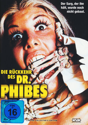 Die Rückkehr des Dr. Phibes (1972) (Cover C, Limited Collector's Edition, Mediabook, Uncut, Blu-ray + DVD)