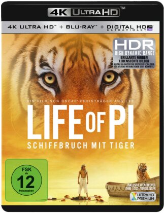 Life of Pi - Schiffbruch mit Tiger (2012) (4K Ultra HD + Blu-ray)