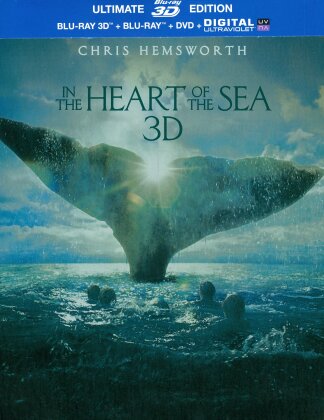 In the Heart of the Sea - Au coeur de l'Océan (2015) (Édition Ultime Limitée, Steelbook, Blu-ray 3D + Blu-ray + DVD)