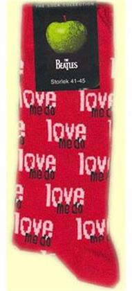 Love Me Do Red Ladies Socks Size 47 / Red [size 47] - Taglia 47