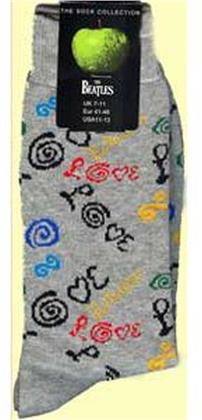 Love Grey Mens Socks Size 7/11 / Grey [7 11] - Size 43