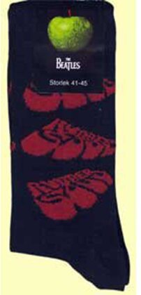 Socken Beatles Motiv - Rubber Soul / schwarz