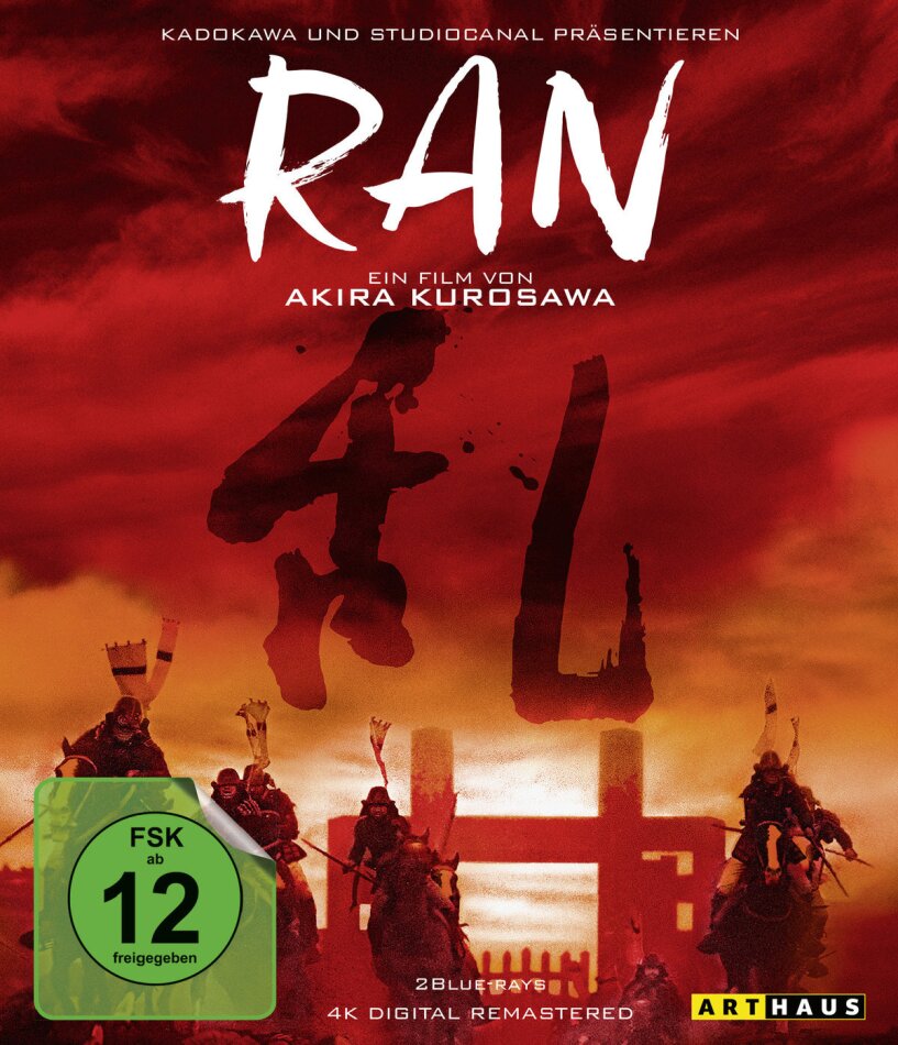 Ran (1985) (4K Digital Remastered, Arthaus, 2 Blu-ray)