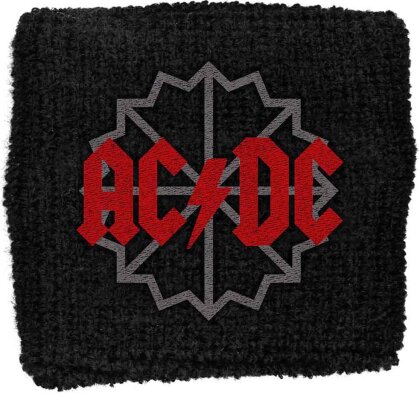 AC/DC Embroidered Wristband - Black Ice Logo (Loose)